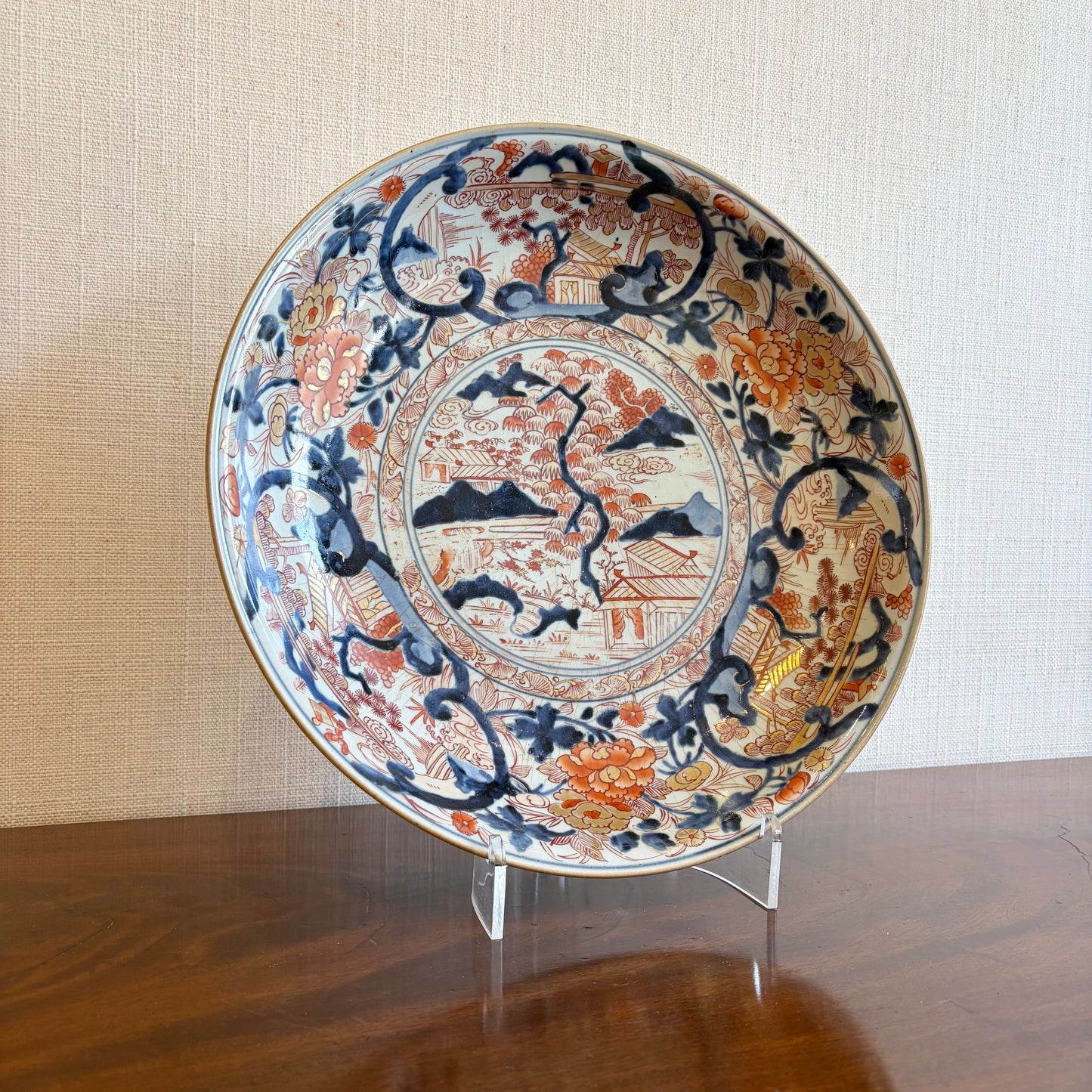 Japanese Imari Porcelain Charger, 18th Century