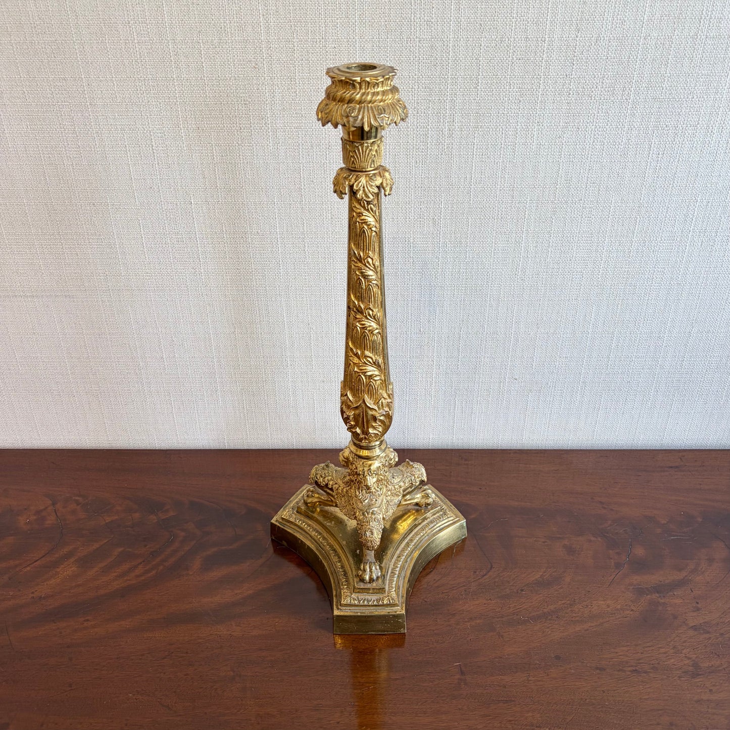 French 19th Century Empire Gilt Lamp Base