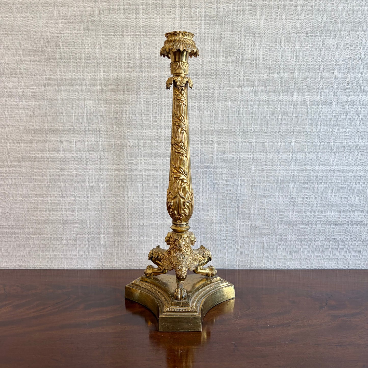 French 19th Century Empire Gilt Lamp Base