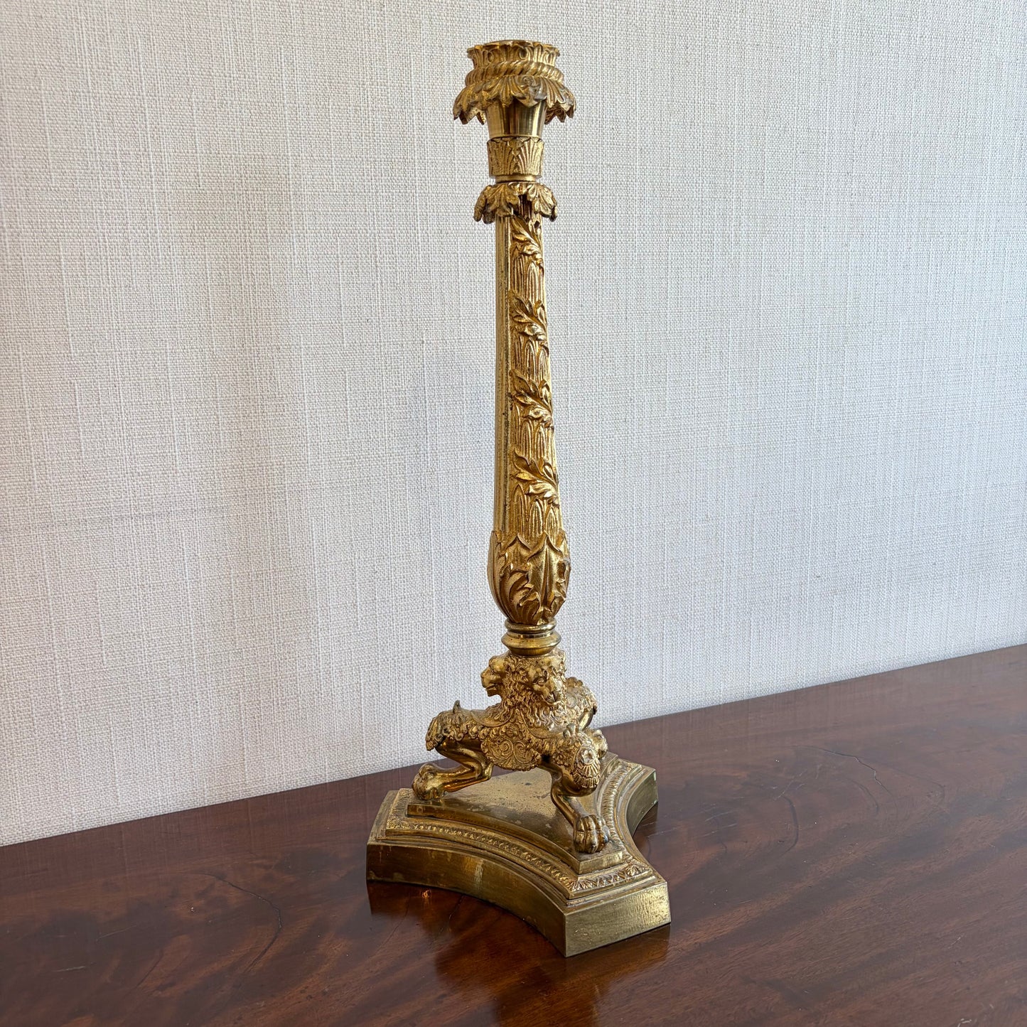 French 19th Century Empire Gilt Lamp Base
