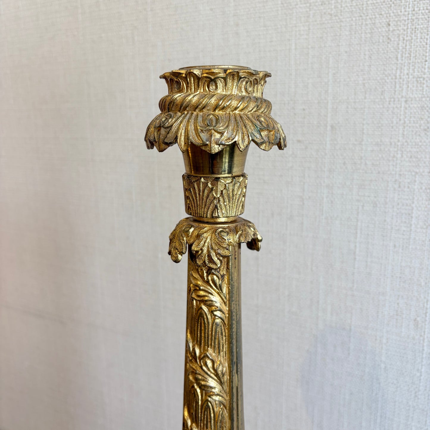 French 19th Century Empire Gilt Lamp Base