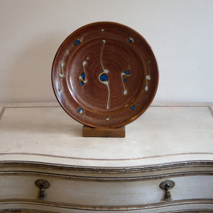 A Slipware Dish by Ray Winchcombe