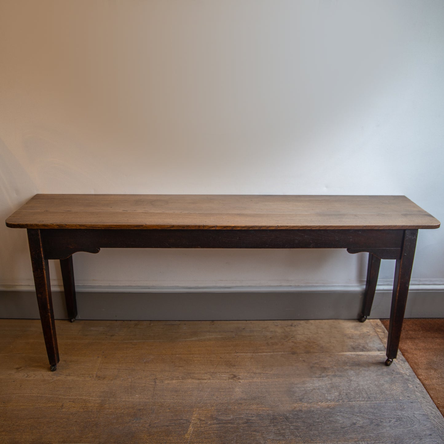 Long Oak Side Table