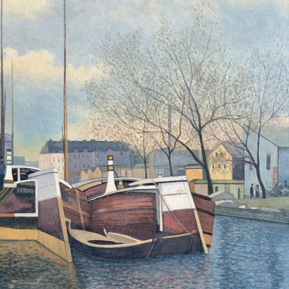Paris Canal Scene by Anthony Buckley, 1985