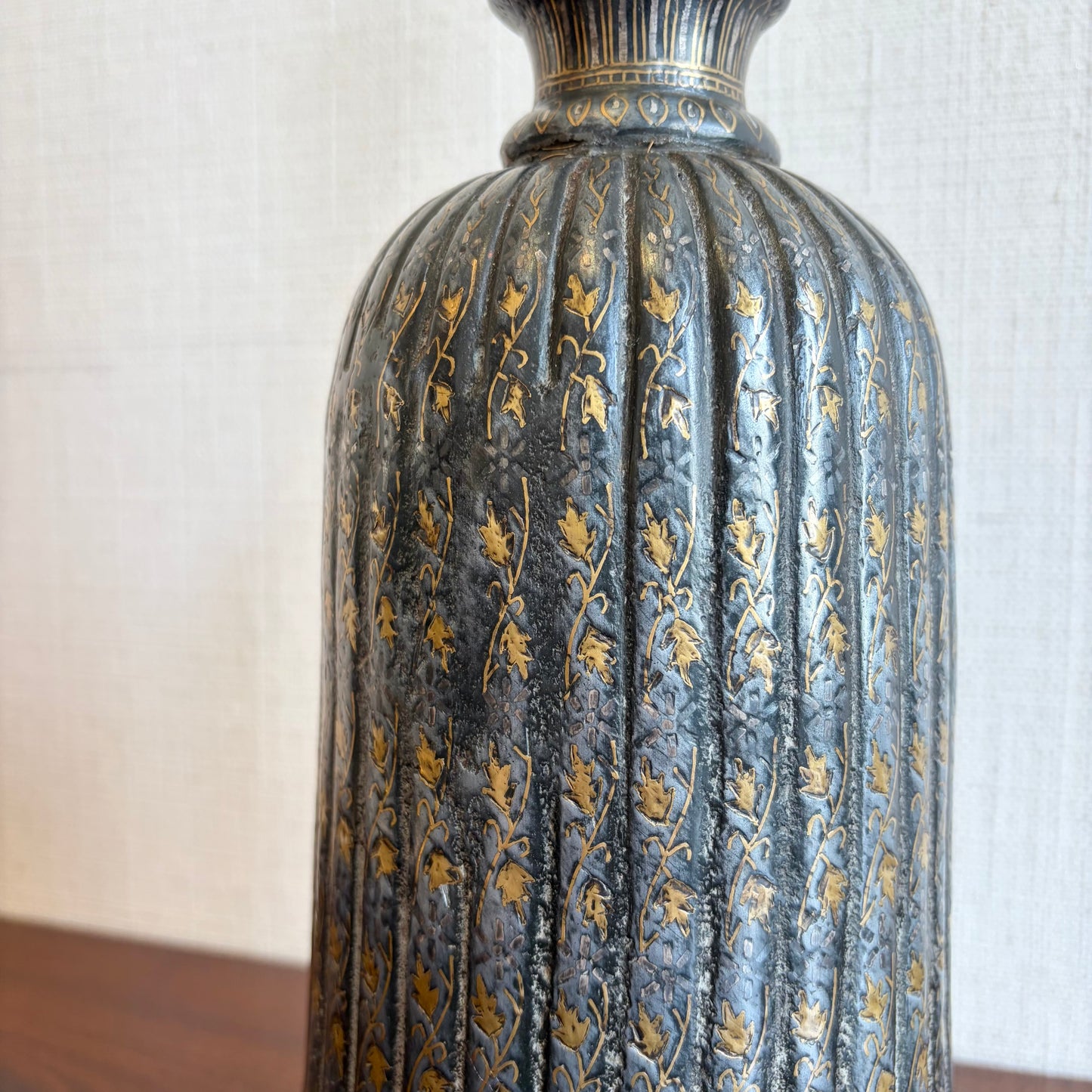 Late 18th Century Bidri Indo-Persian Hookah Base