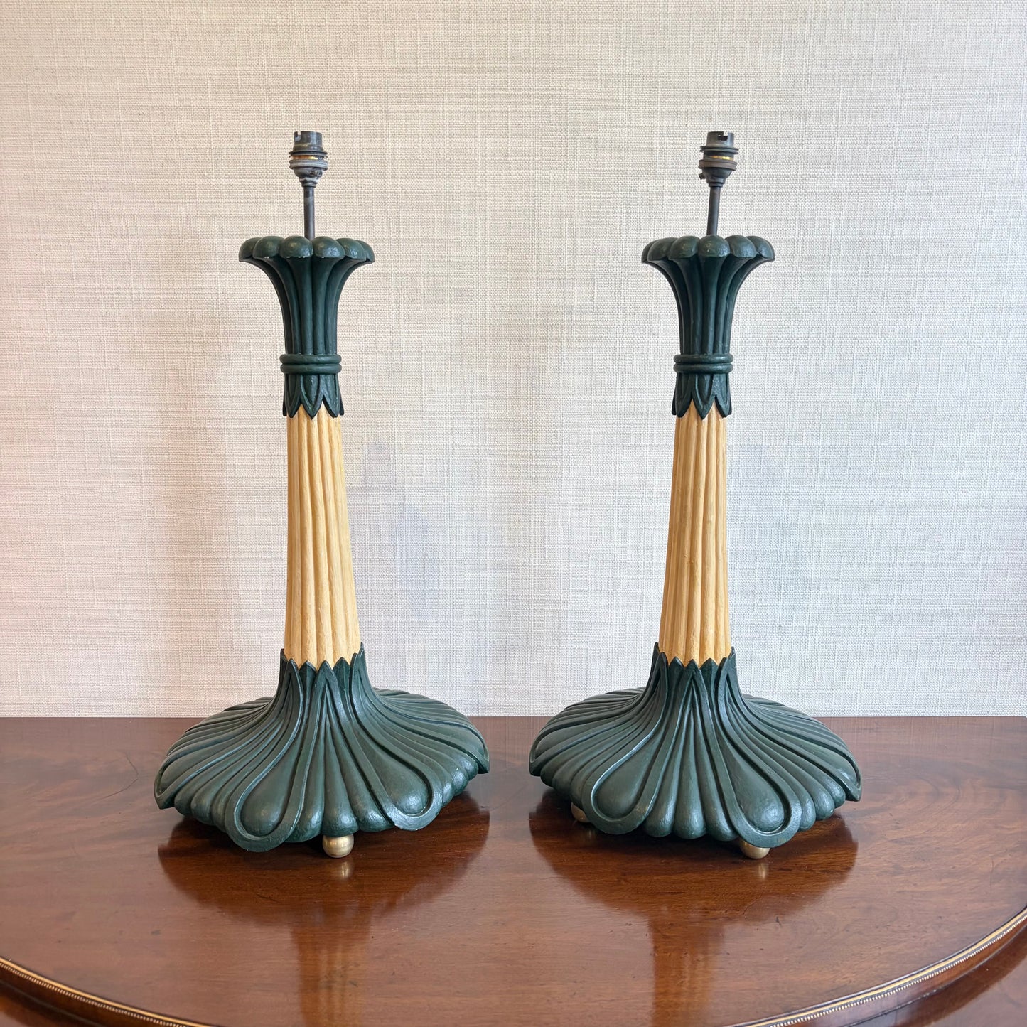 Pair of Indo Regency Style Table Lamps