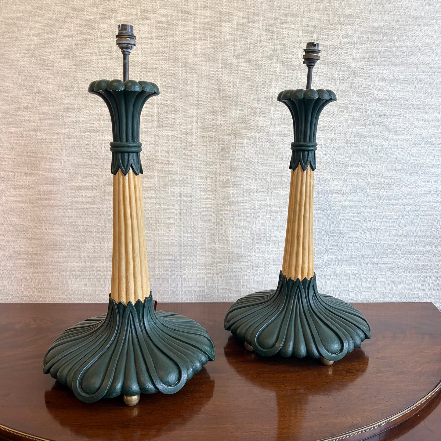 Pair of Indo Regency Style Table Lamps
