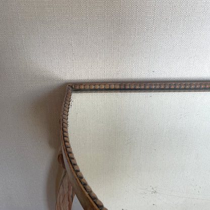 Limed Oak Demi-Lune Console Table