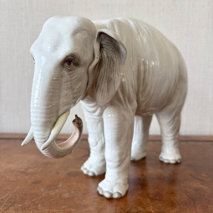 Pair of Porcelain Elephants, France, Circa 1900