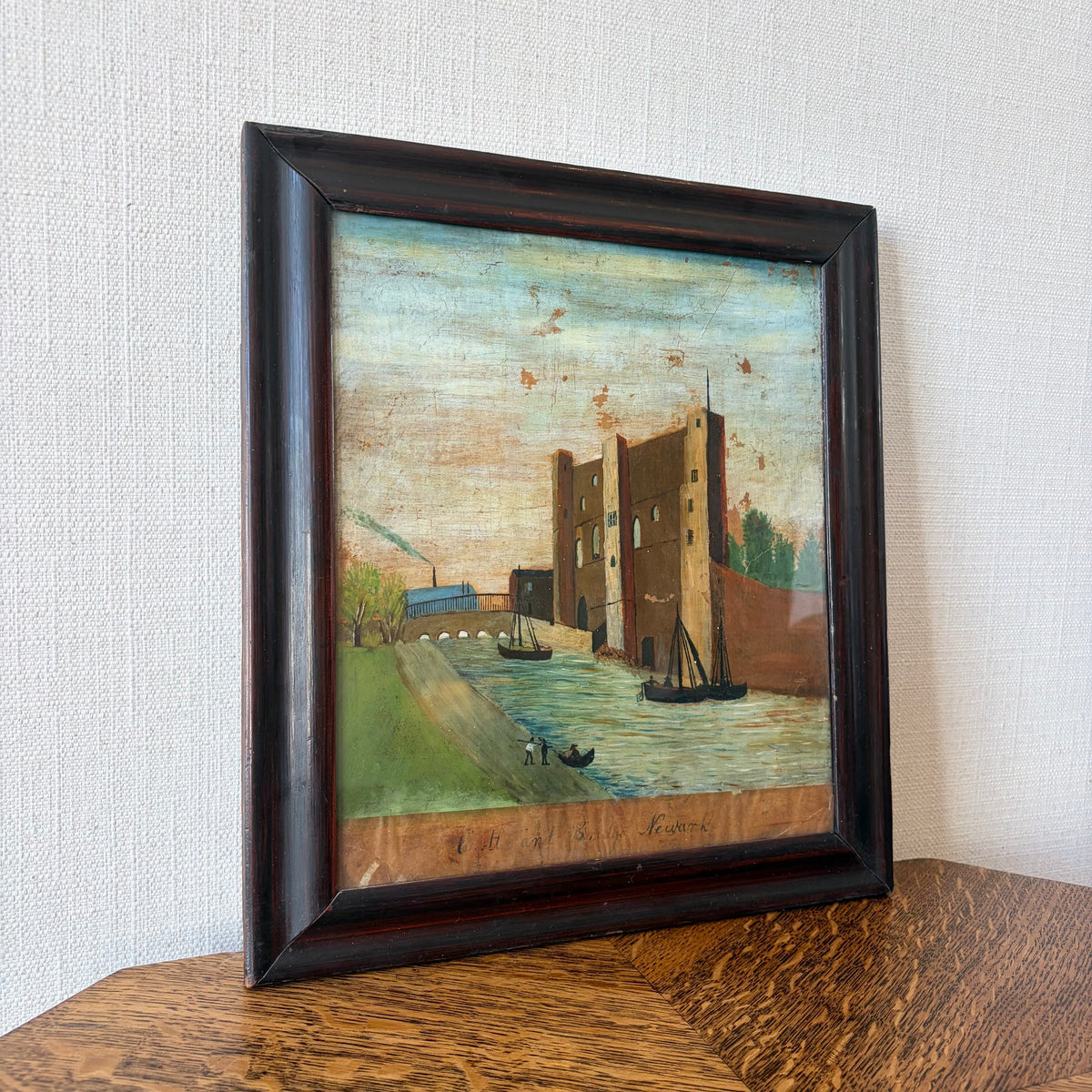 19th Century Painting of Newark Castle