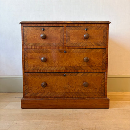 Satinwood & Rosewood Petite Chest of Drawers