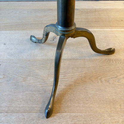 19th Century Brass and Parquetry Occasional Table