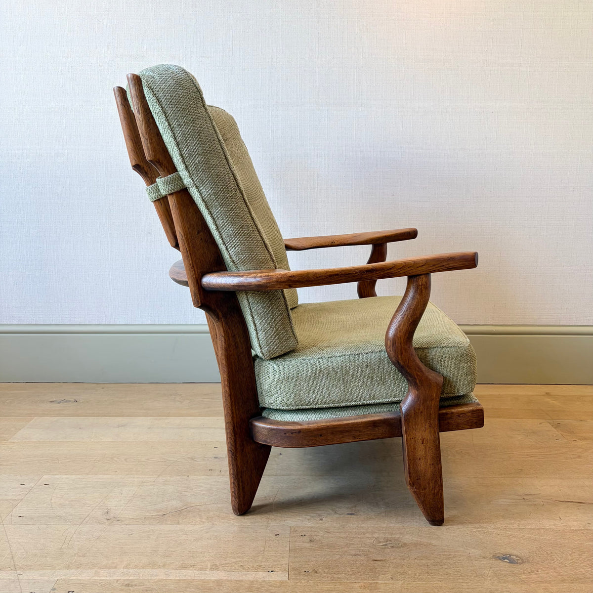 Pair of Guillerme et Chambron 'Grand Repos' Armchairs