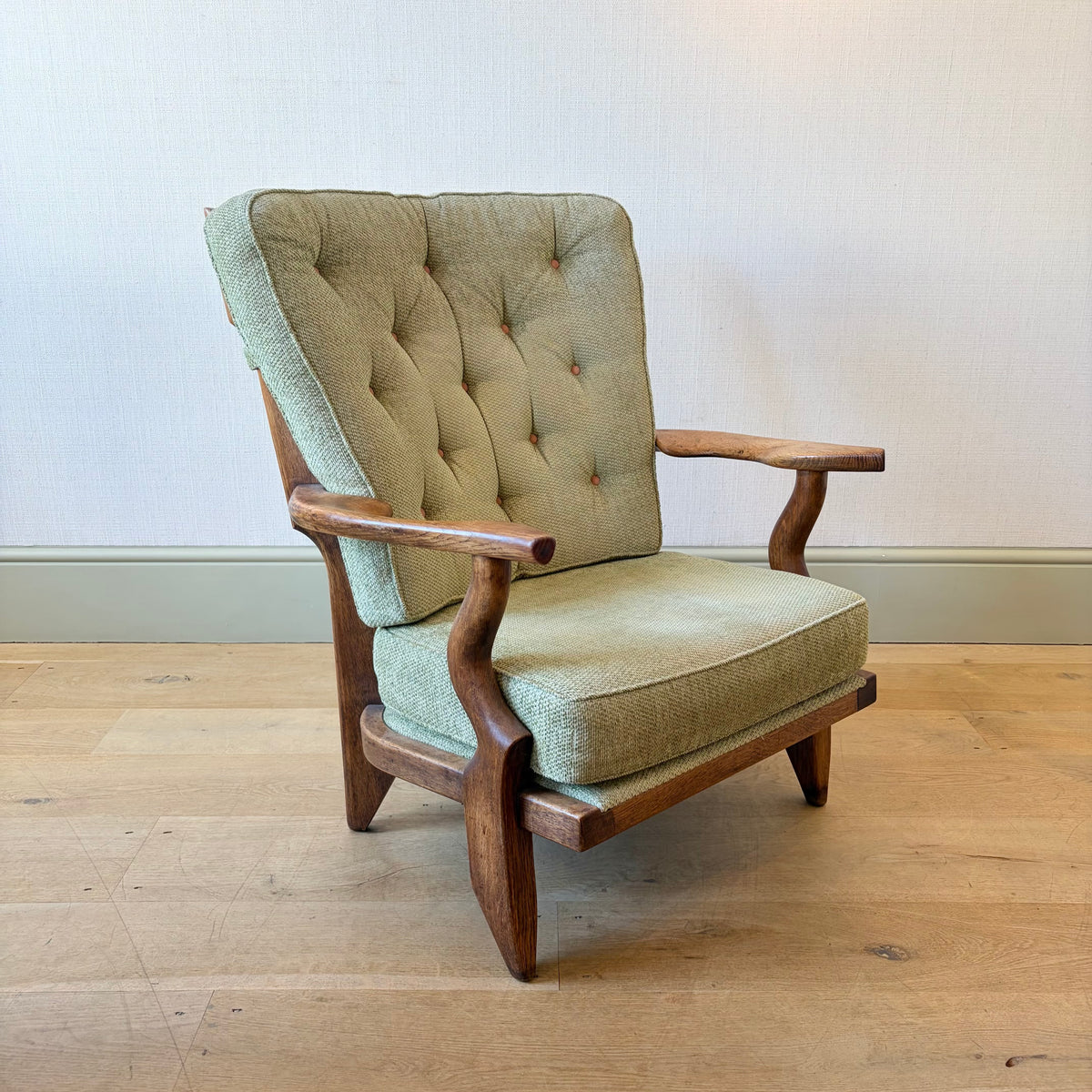 Pair of Guillerme et Chambron 'Grand Repos' Armchairs