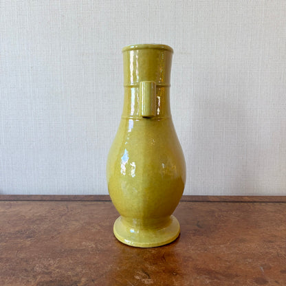 A Large Yellow-Glazed Arrow Vase, Qing Dynasty, 18th Century