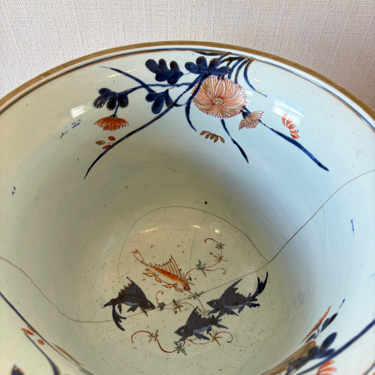 17th Century Large Japanese Imari Jardinière