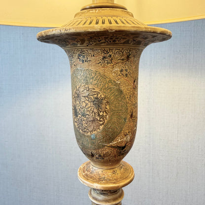 Petite Kashmiri Painted Floor Lamp, Circa 1900