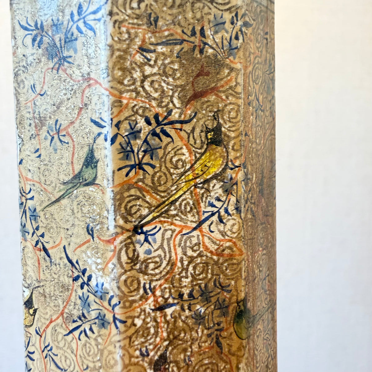 Petite Kashmiri Painted Floor Lamp, Circa 1900