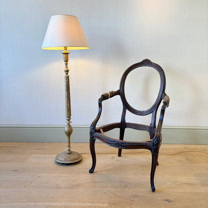 Petite Kashmiri Painted Floor Lamp, Circa 1900