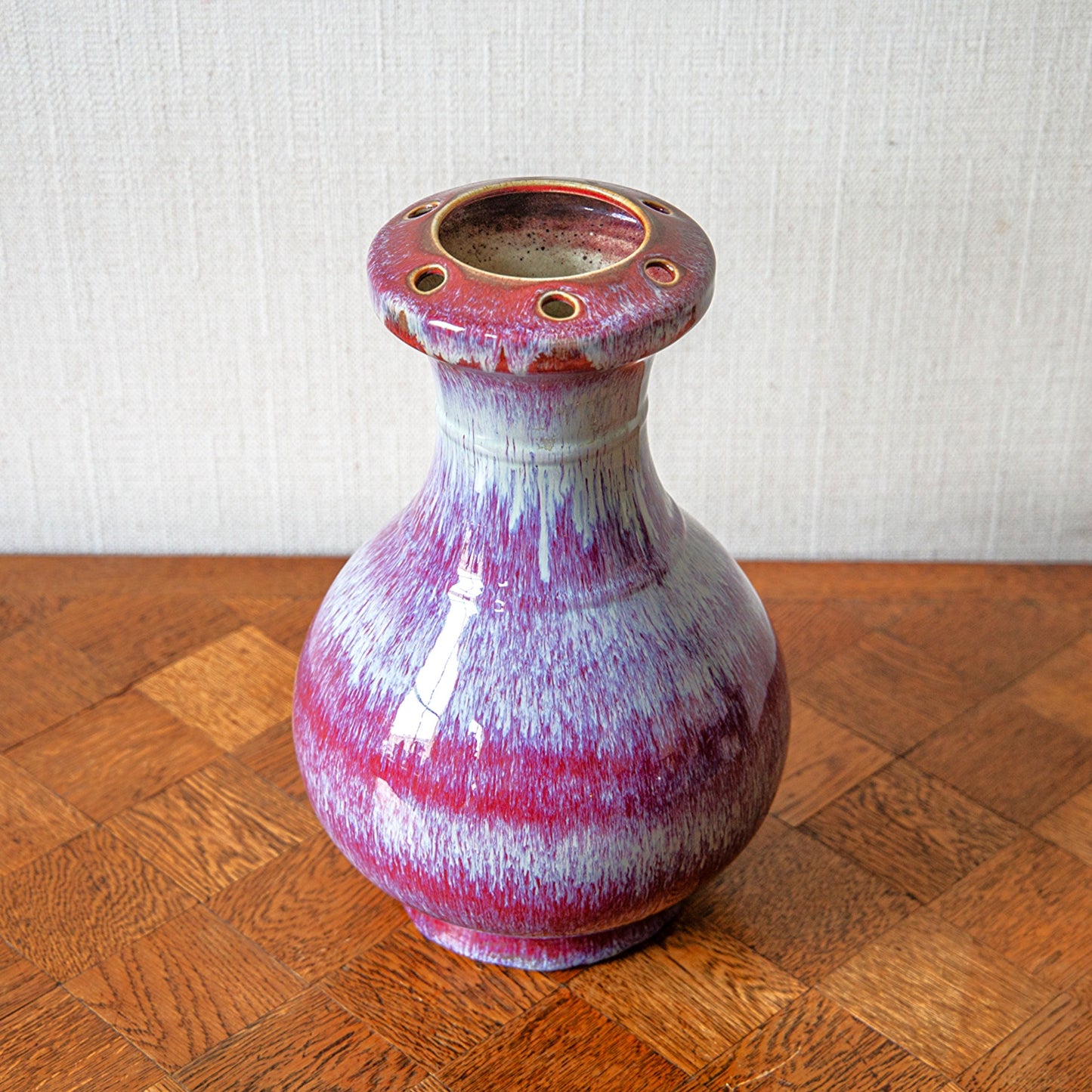 Pink Sang de Boeuf Vase