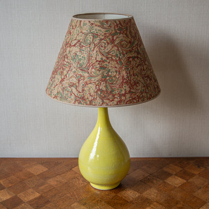 Yellow Bottled Shaped Ceramic Table Lamp