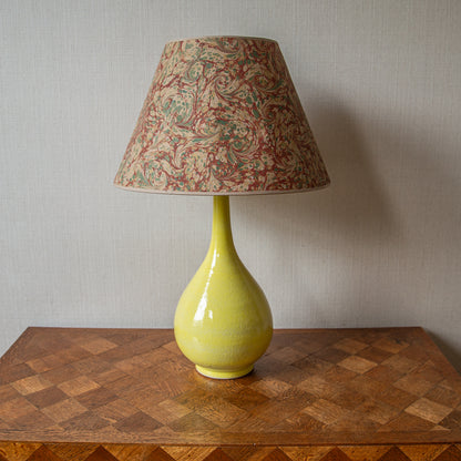 Yellow Bottled Shaped Ceramic Table Lamp