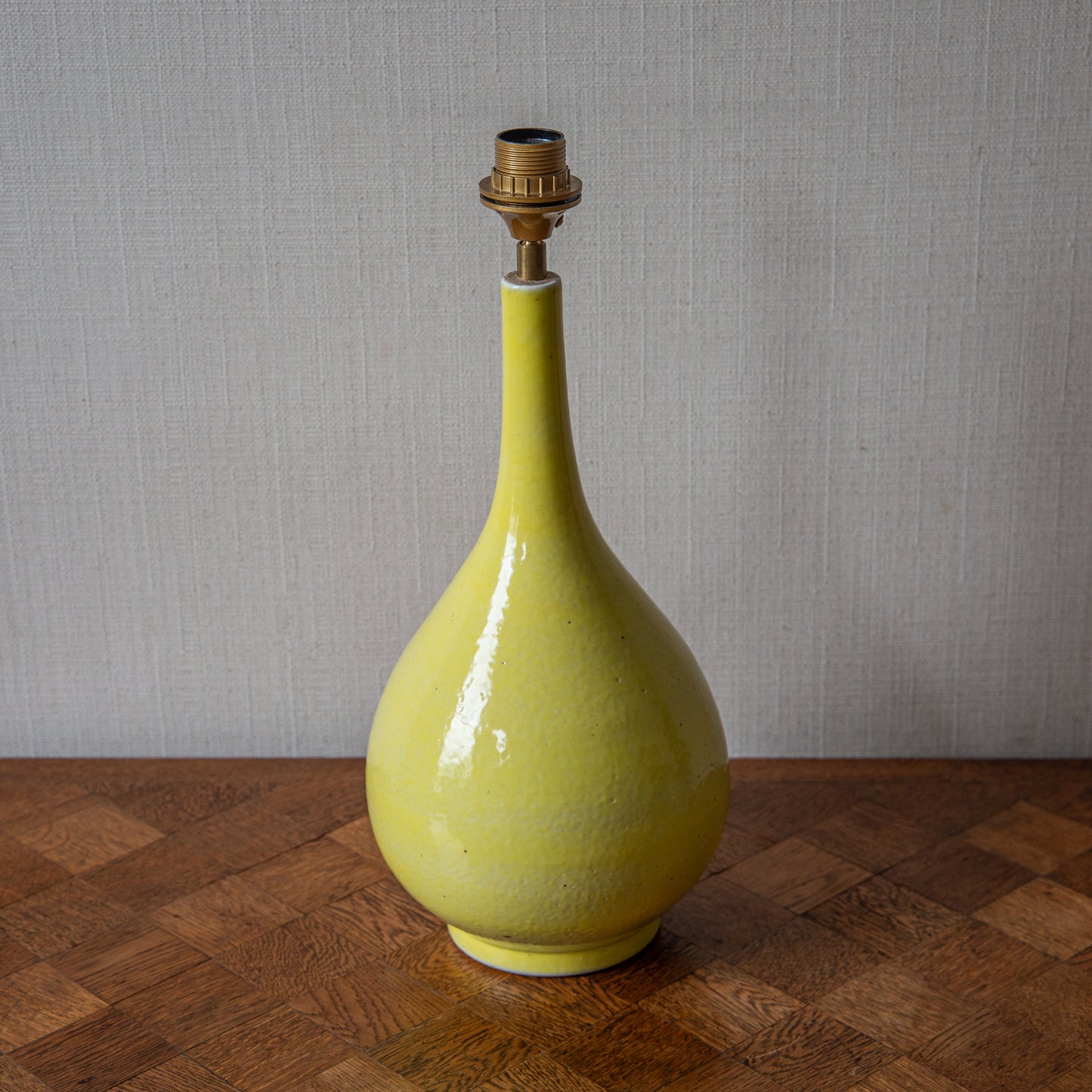 Yellow Bottled Shaped Ceramic Table Lamp