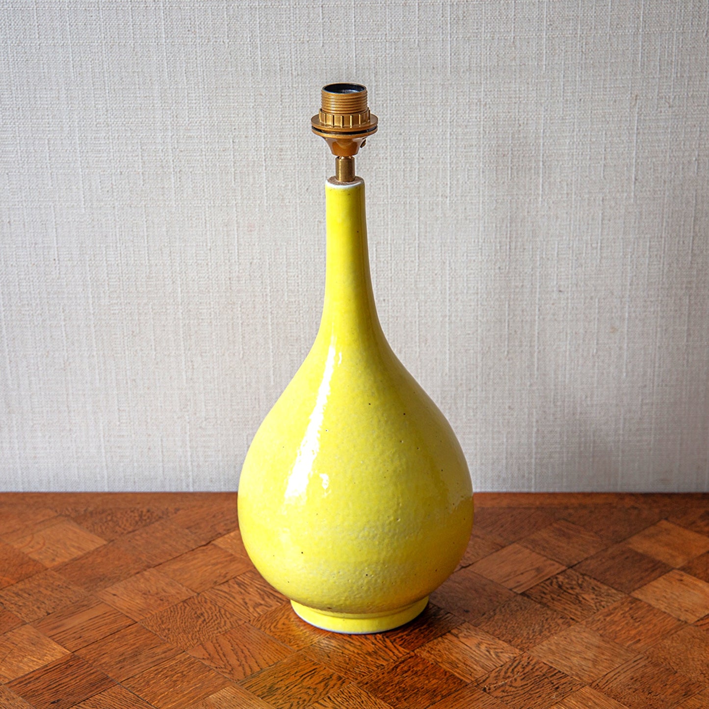 Yellow Bottled Shaped Ceramic Table Lamp