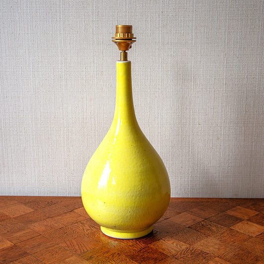 Yellow Bottled Shaped Ceramic Table Lamp