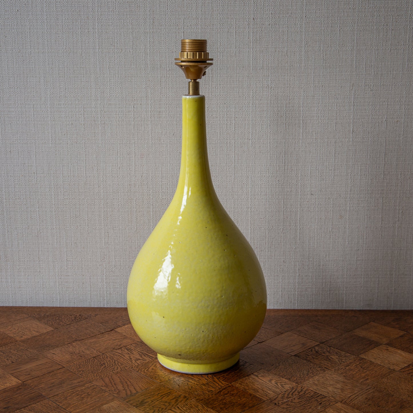 Yellow Bottled Shaped Ceramic Table Lamp