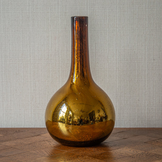 Mirrored Bottle Shaped Vase