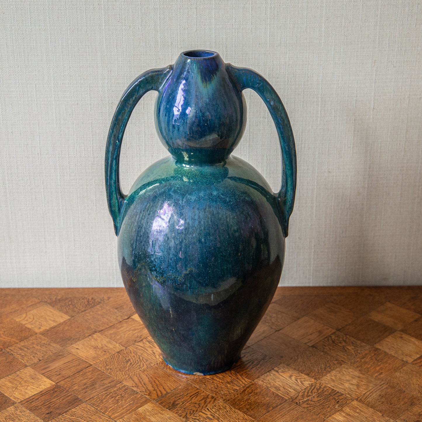 Turquoise Vase By Alphonse Cytere