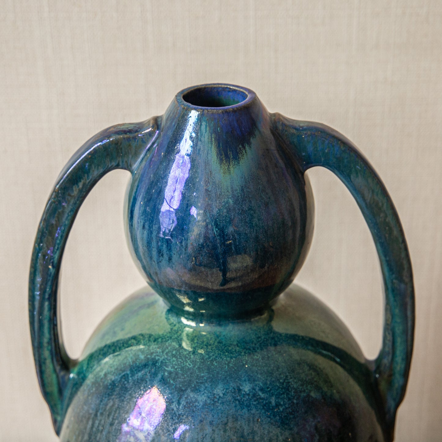 Turquoise Vase By Alphonse Cytere