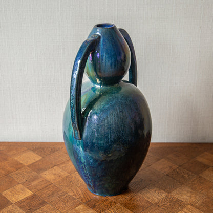 Turquoise Vase By Alphonse Cytere