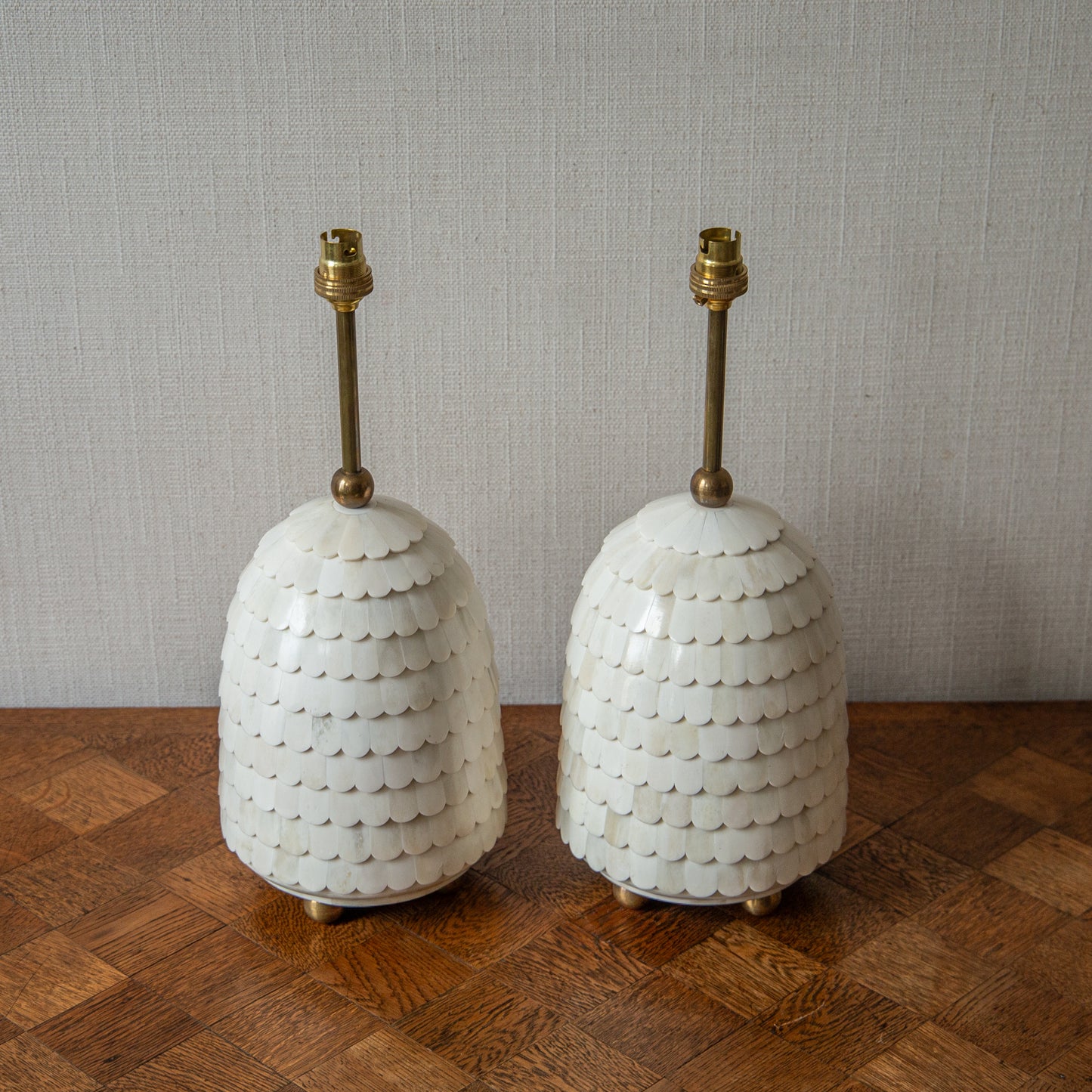 Pair of Beehive Lamps