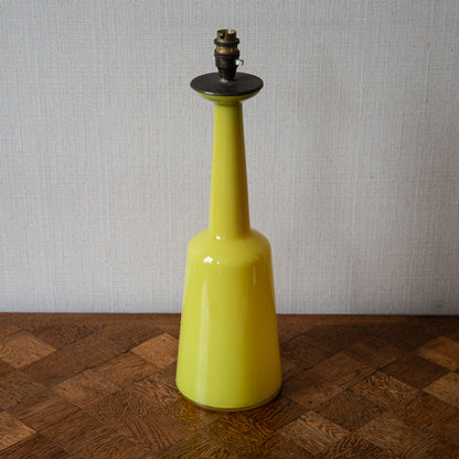 Yellow Glass Lamp