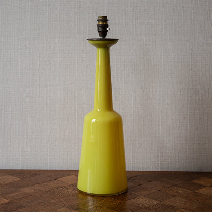 Yellow Glass Lamp