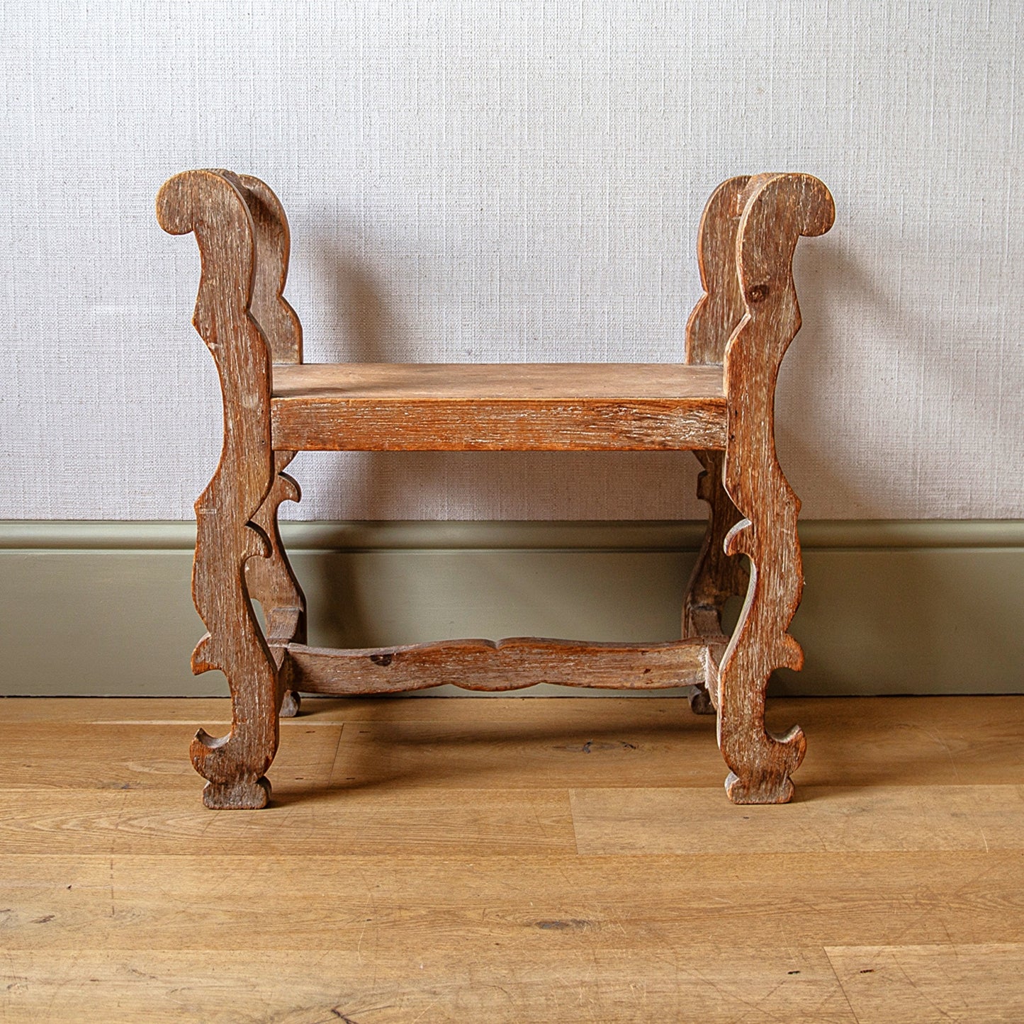 Limed ‘Lorimer’ Style Bench