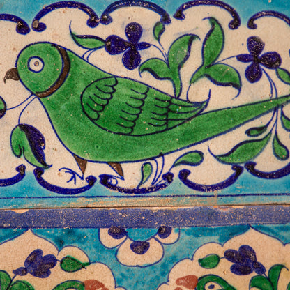 Set of Glazed Multan Parrot Tiles