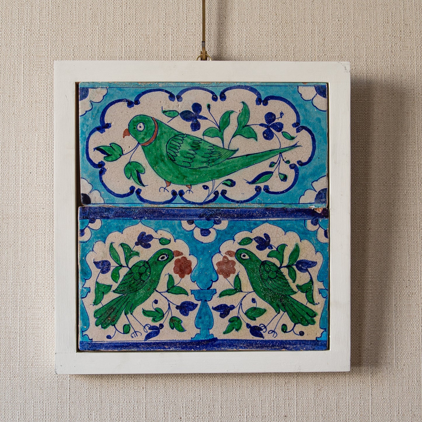 Set of Glazed Multan Parrot Tiles