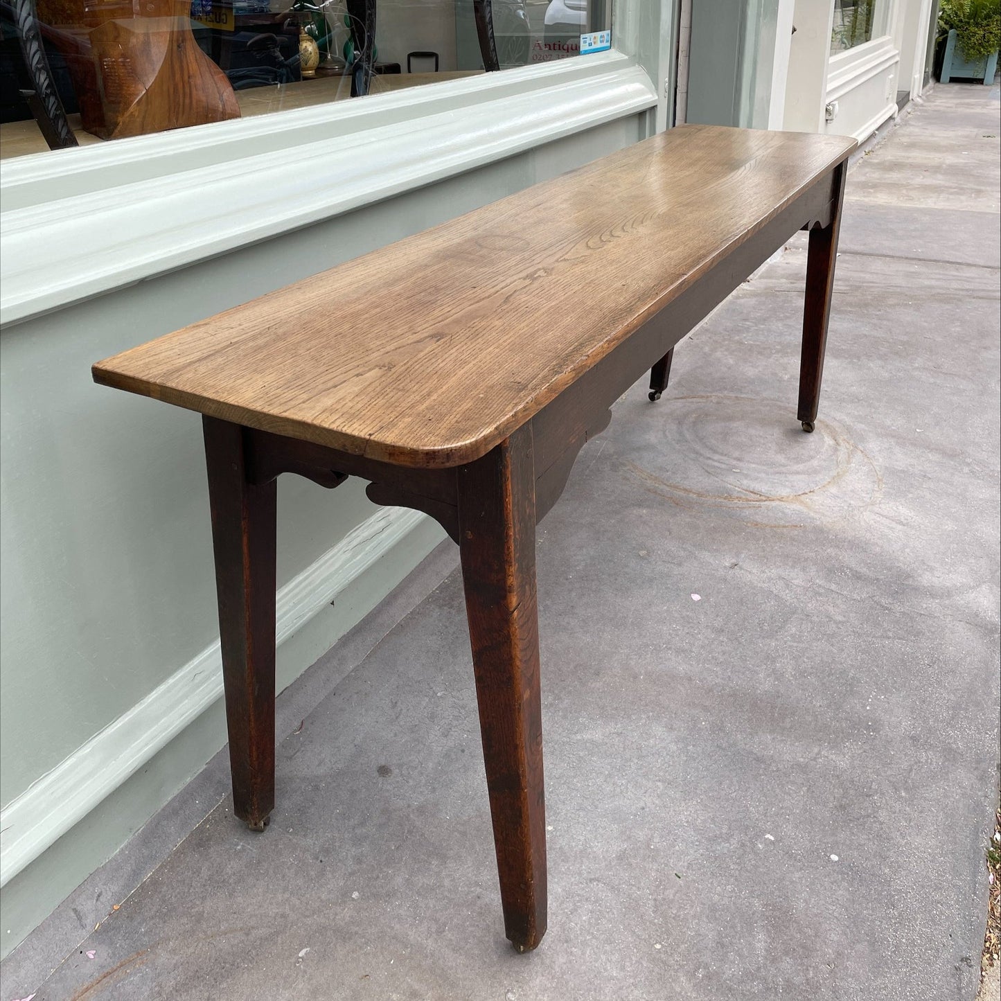 Long Oak Side Table