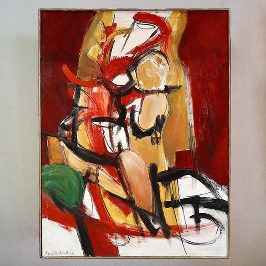 Abstract Composition with a Figure by Teddy Millington-Drake