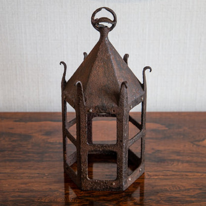 Small Hexagonal Iron Lantern