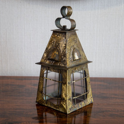 Small Square Brass Lantern