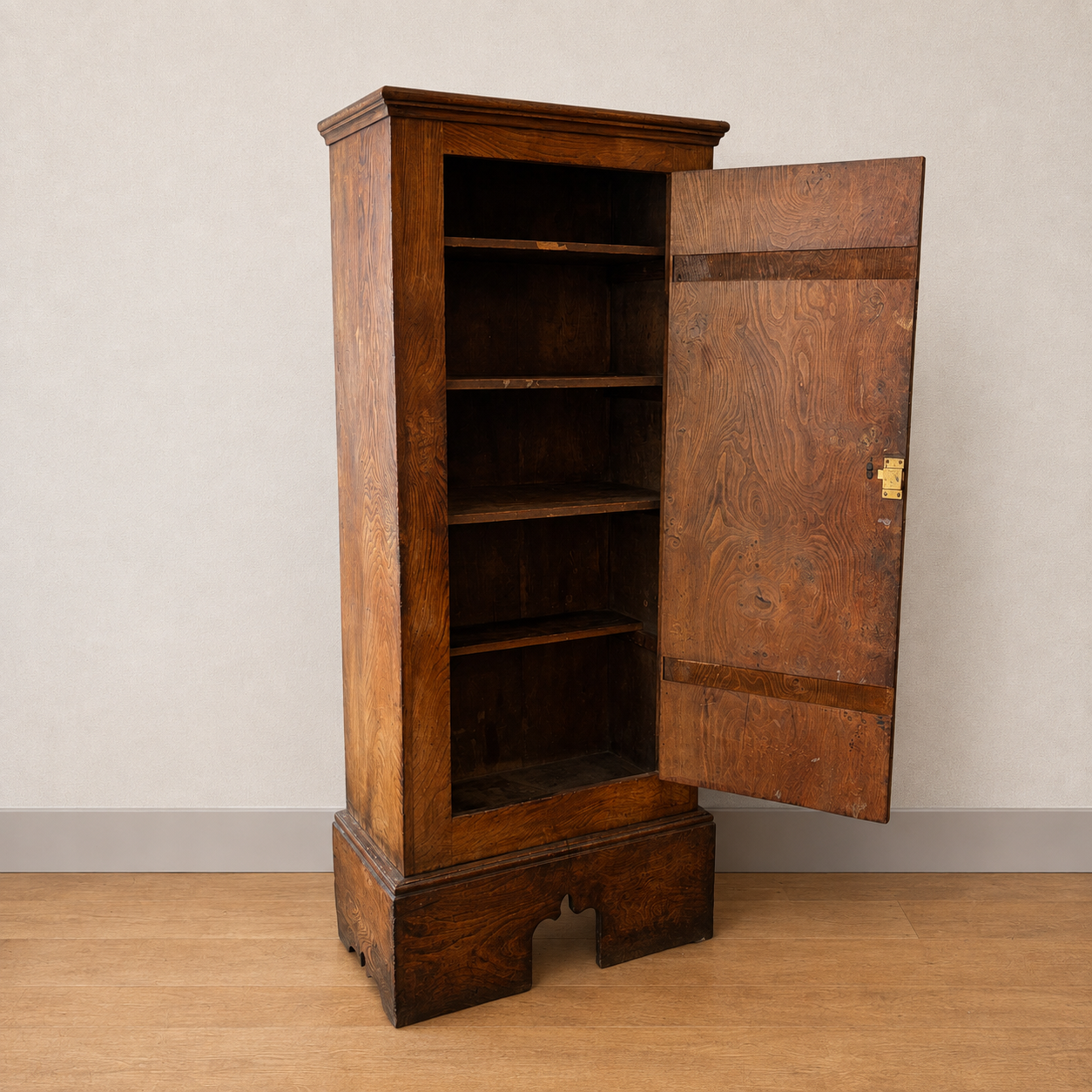 19th Century Elm Hall Cupboard